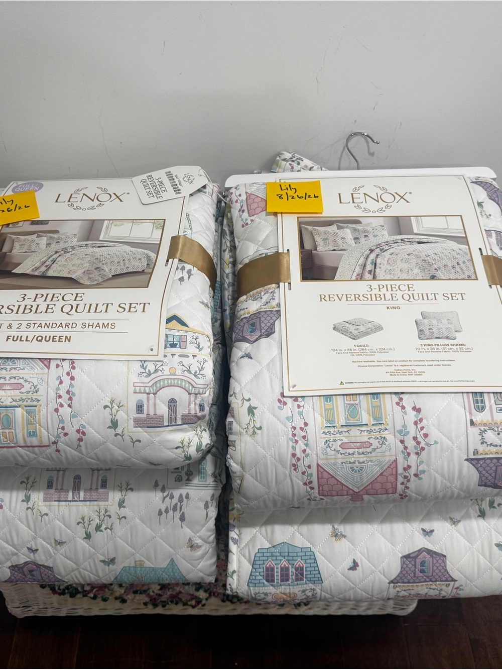 2nd EDITION- Lenox 3-piece Reversible Quilt Set - QUEEN